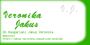 veronika jakus business card